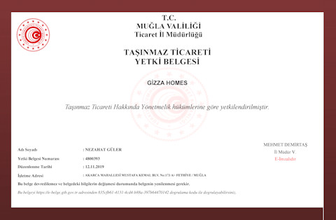 gizza homes tasinmaz yetki belgesi