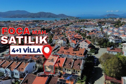 Fethiye Foça Mahallesinde 4+1 Villa Satılık
